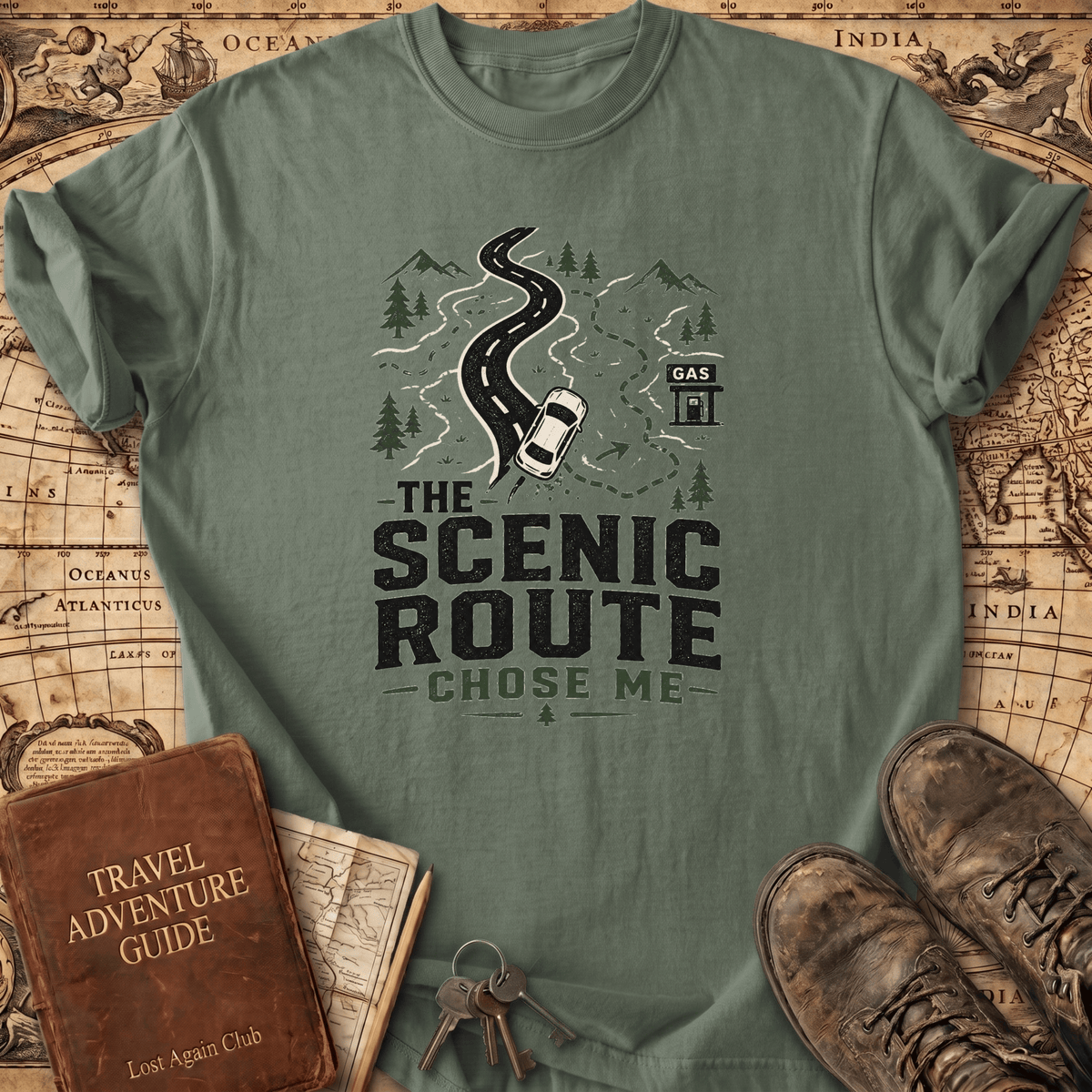 The Scenic Route Chose Me - T-Shirt