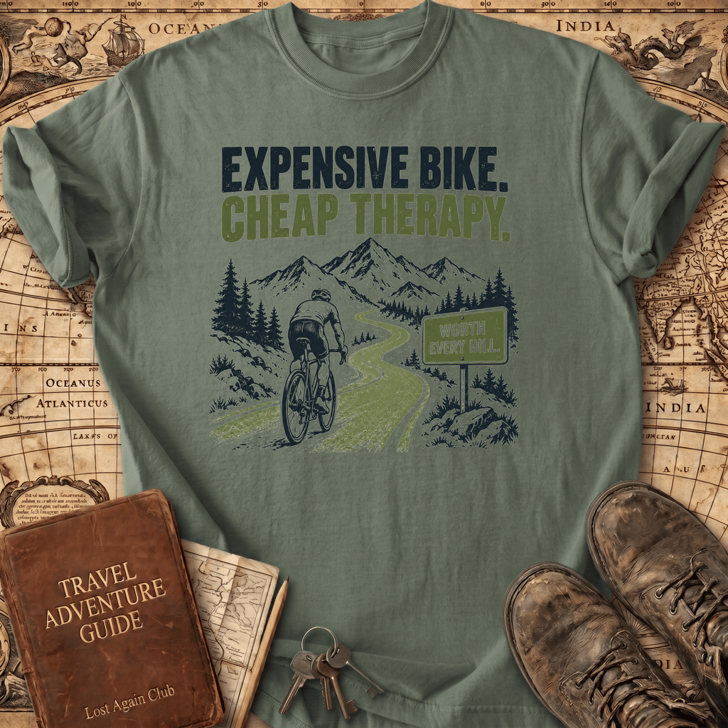 Expensive Bike Cheap Therapy - T-Shirt