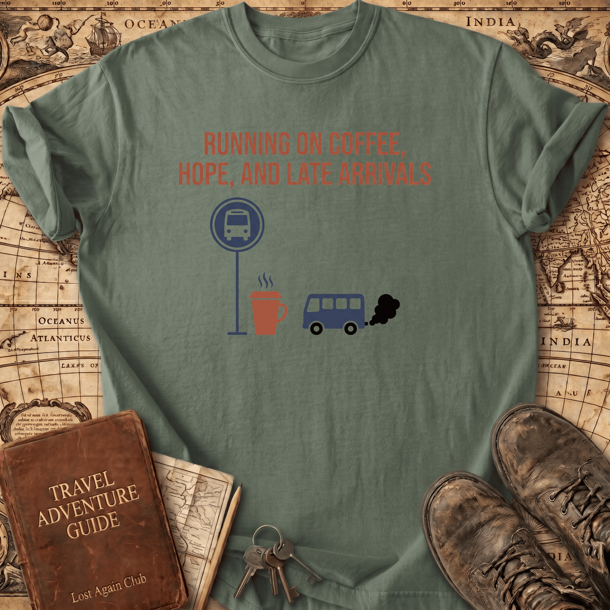Running On Coffee Hope T-Shirt