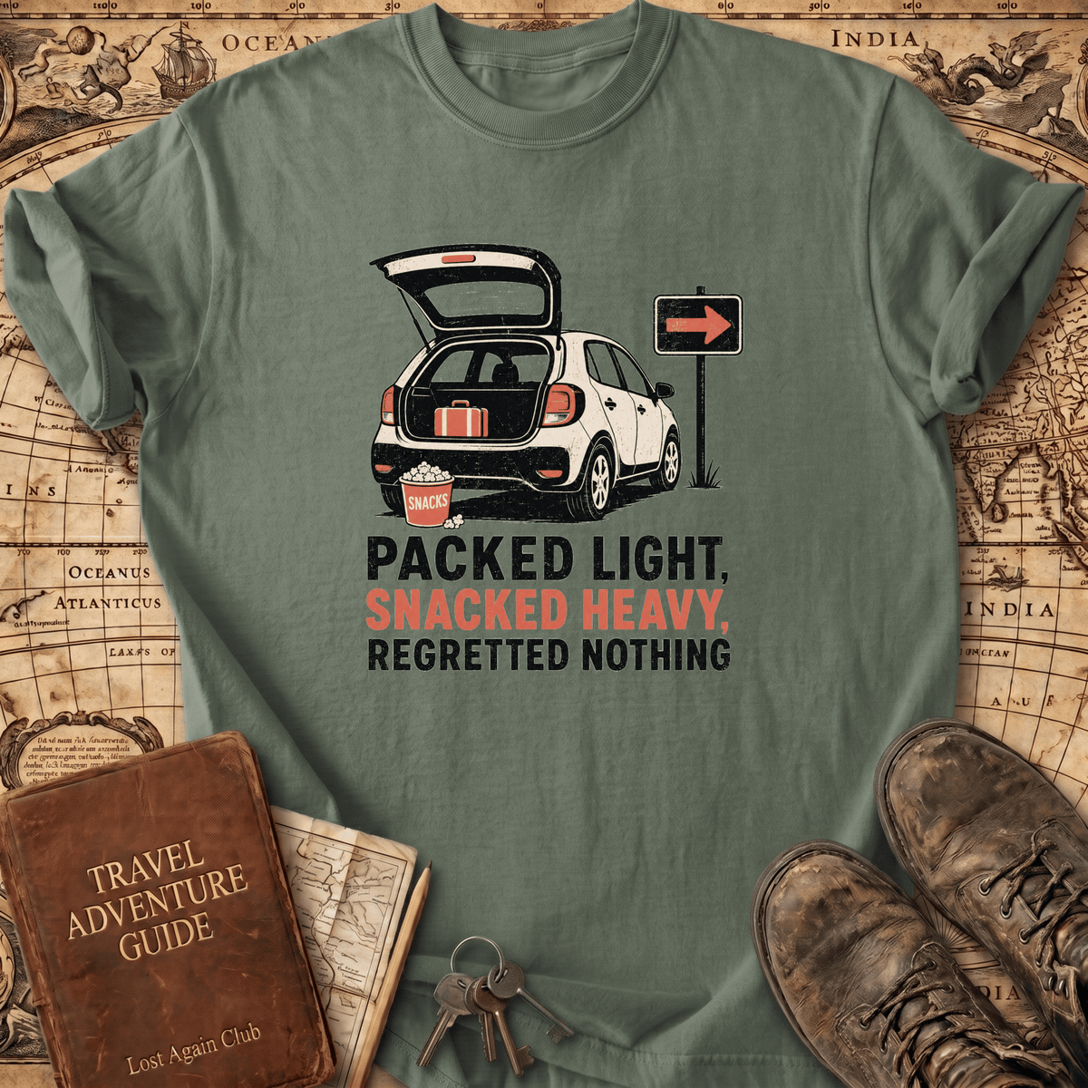 Packed Light Snacked Heavy - T-Shirt