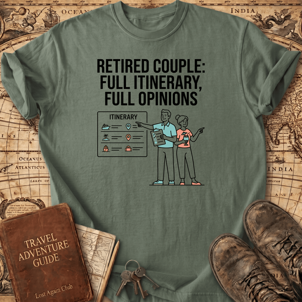 Retired Couple Full Itinerary T-Shirt