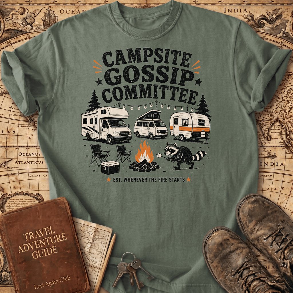 Campsite Gossip Committee - T-Shirt