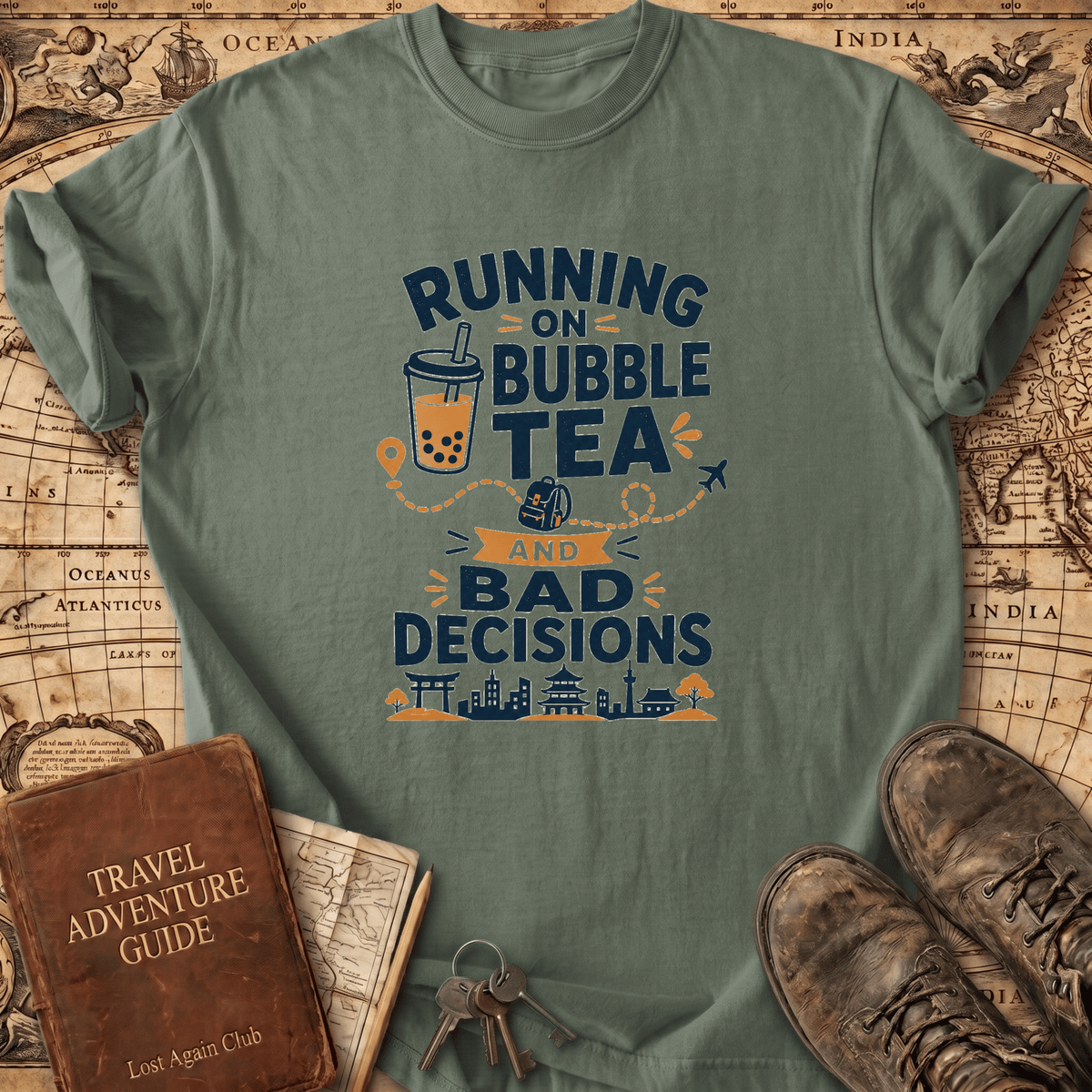 Running On Bubble Tea - T-Shirt