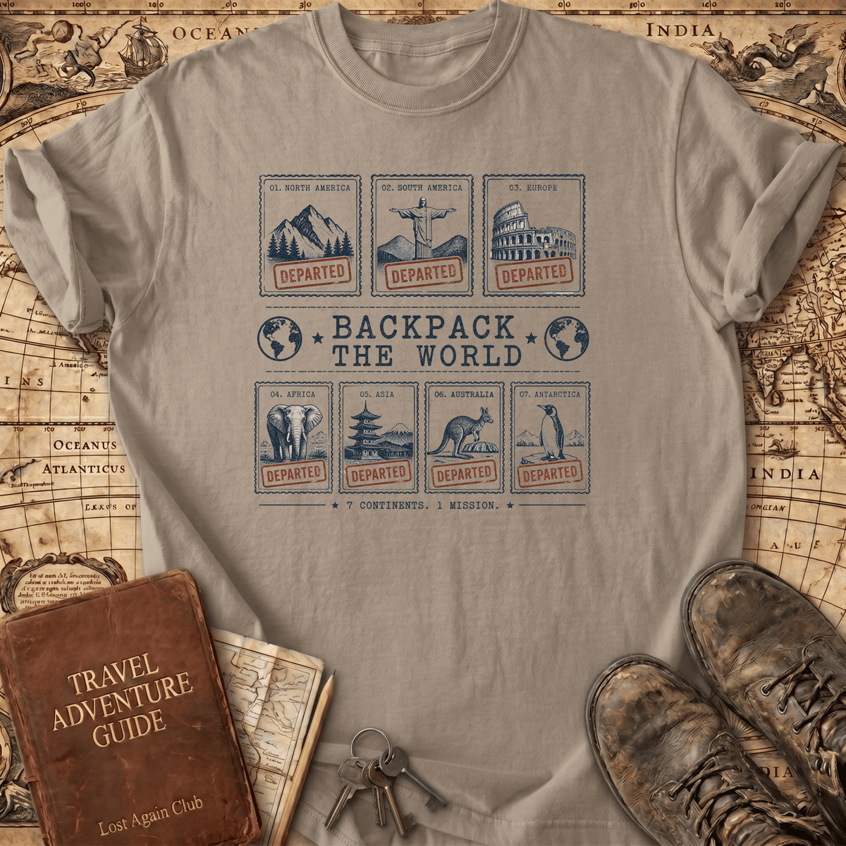 Backpack The World T-Shirt
