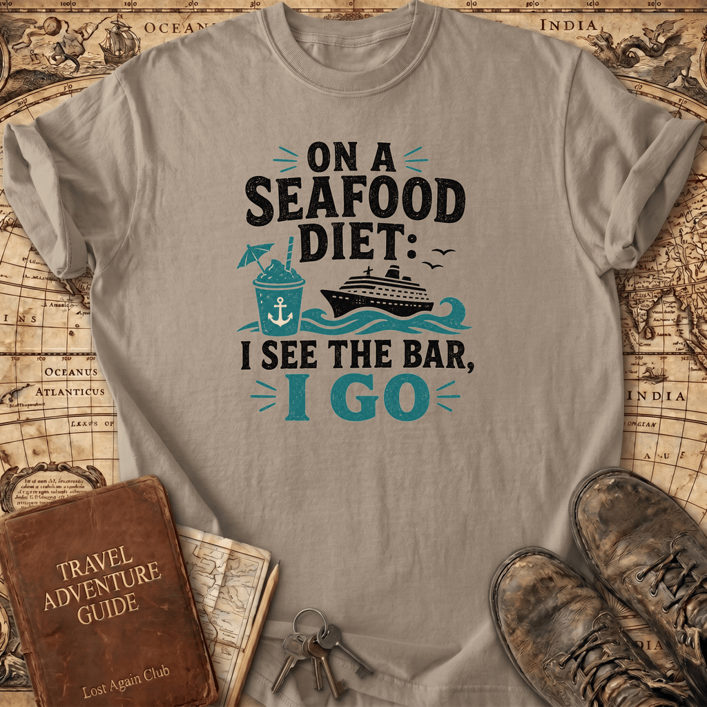 On A Seafood Diet I See The Bar - T-Shirt