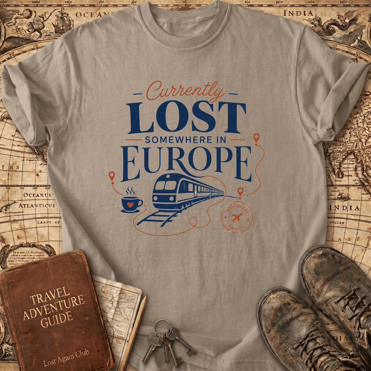Currently Lost Somewhere In Europe - T-Shirt