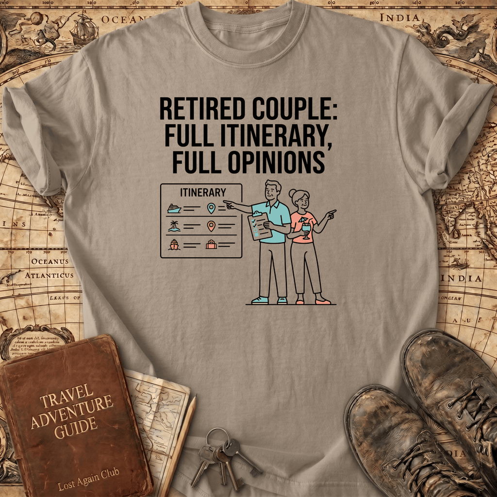 Retired Couple Full Itinerary T-Shirt