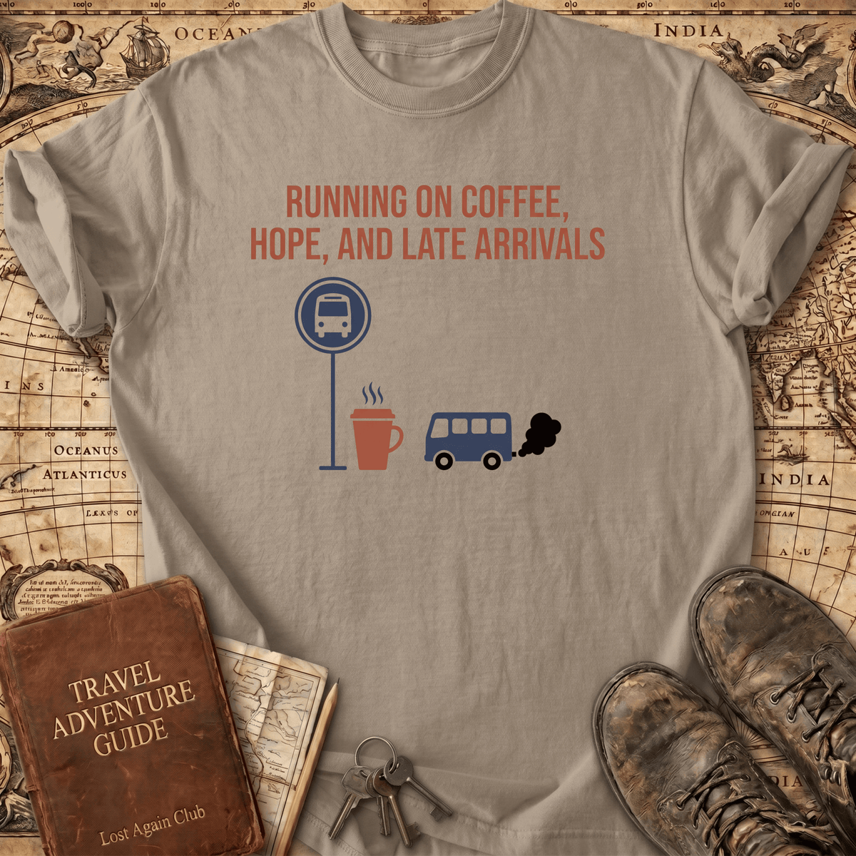 Running On Coffee Hope T-Shirt