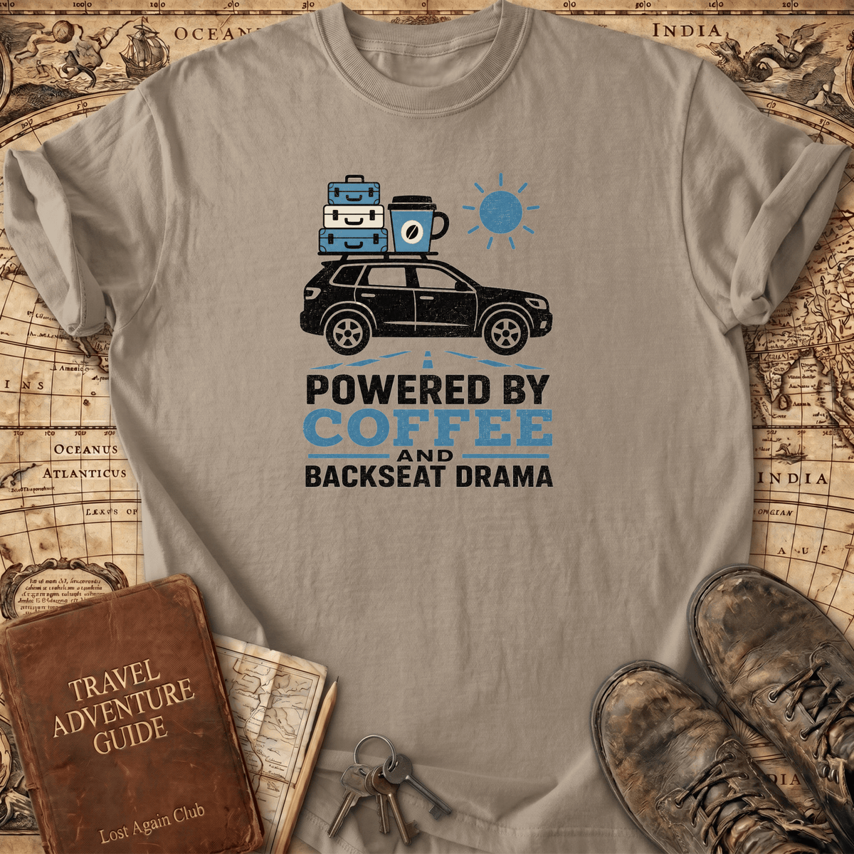 Powered By Coffee - T-Shirt
