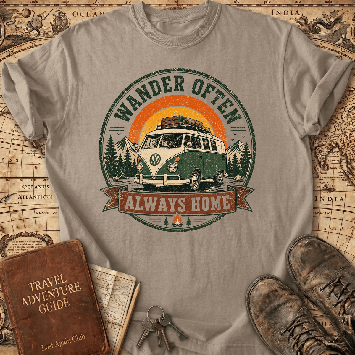 Wander Often - Always Home - T-Shirt