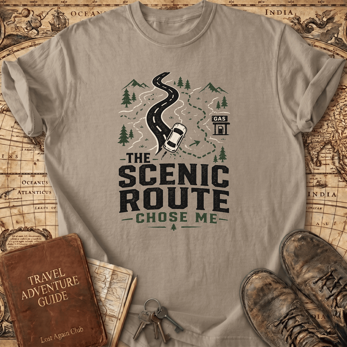 The Scenic Route Chose Me - T-Shirt