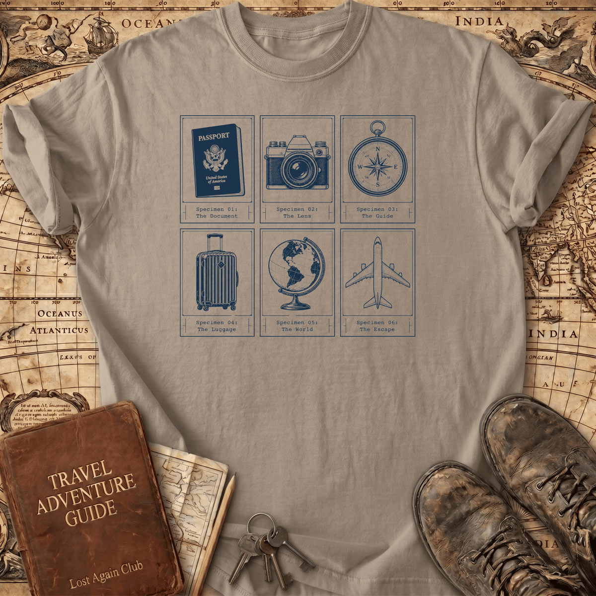 Passport - Camera - Compass - etc T-Shirt