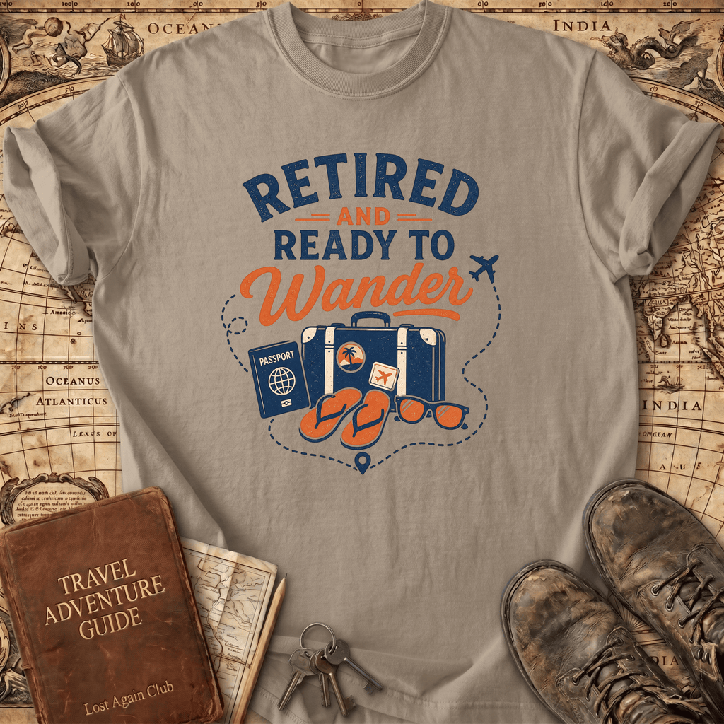 Retired And Ready To Wander - T-Shirt