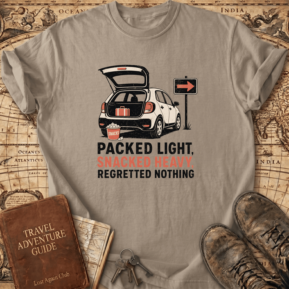 Packed Light Snacked Heavy - T-Shirt