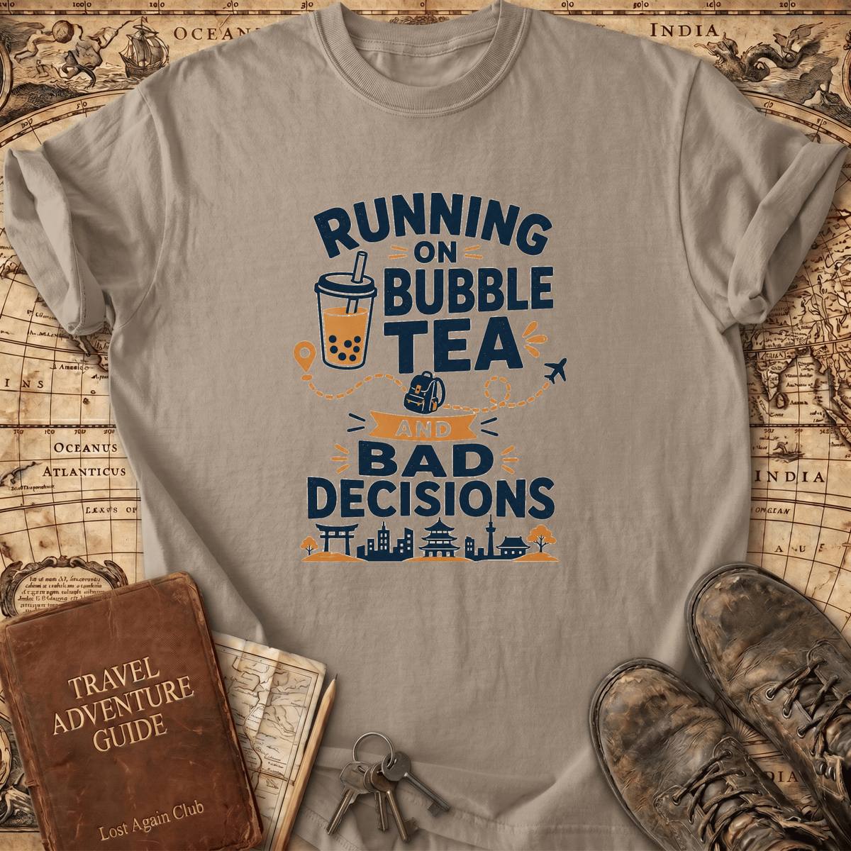 Running On Bubble Tea - T-Shirt
