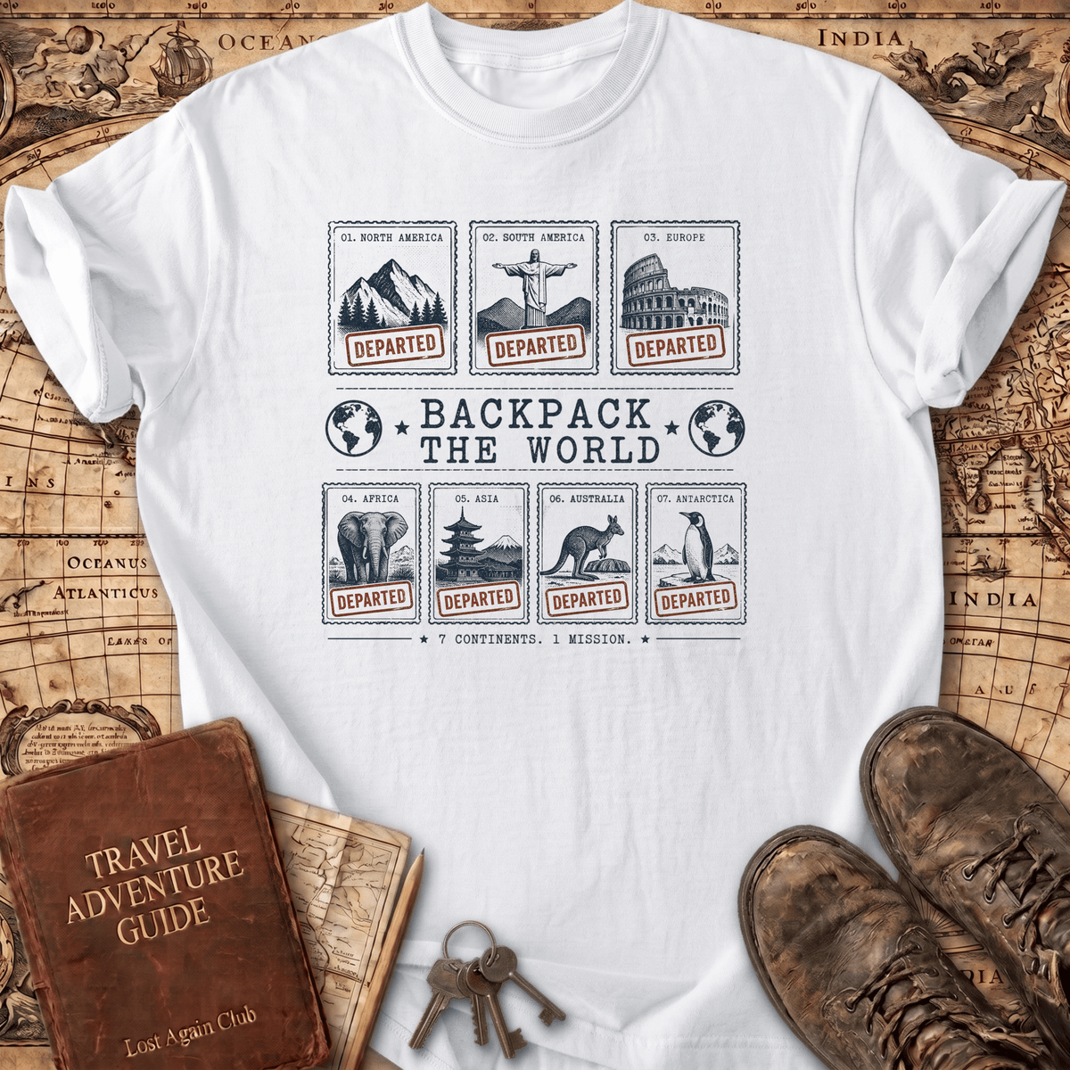 Backpack The World T-Shirt