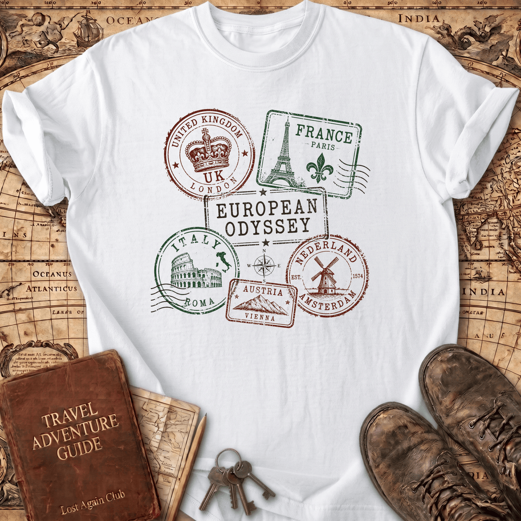 Passport Stamps - T-Shirt