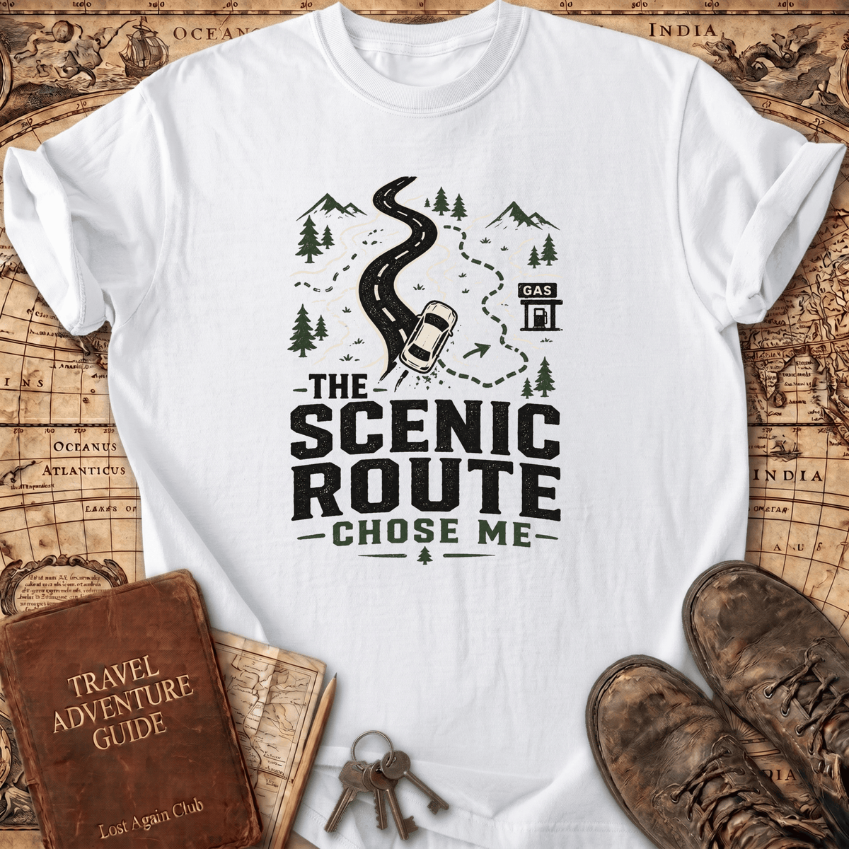The Scenic Route Chose Me - T-Shirt