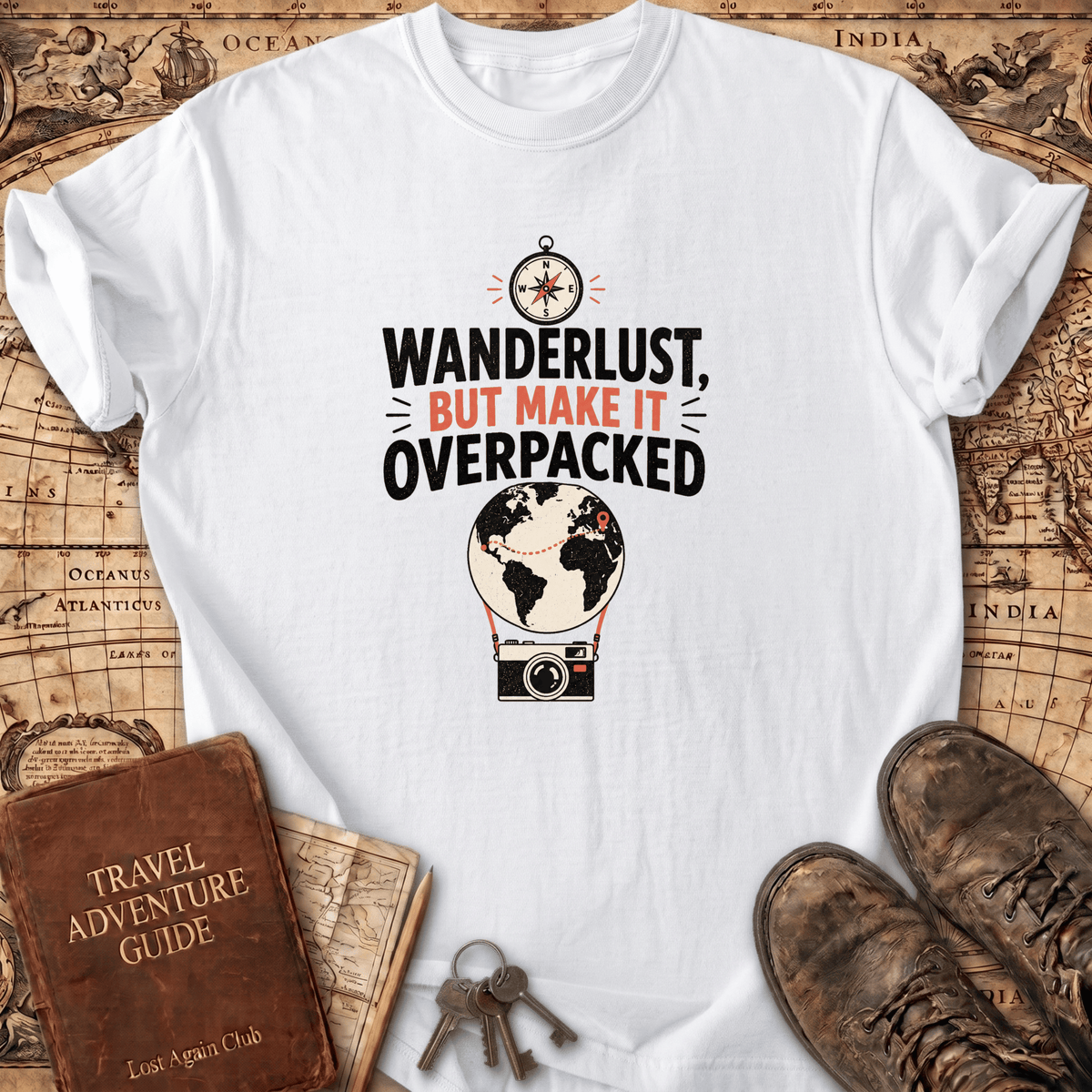 Wanderlust But Make It Overpacked - T-Shirt