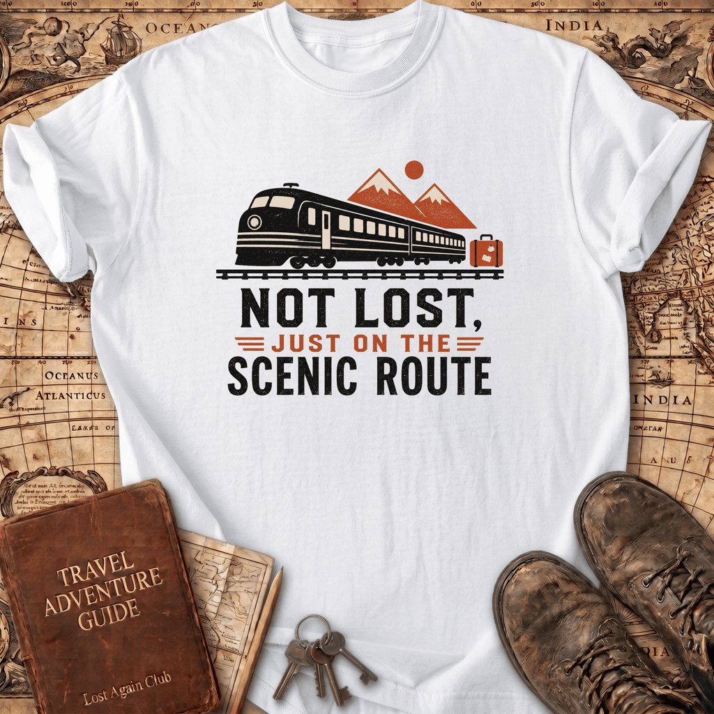 Not Lost Just On The Scenic Route - T-Shirt