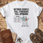 Retired Couple Full Itinerary T-Shirt