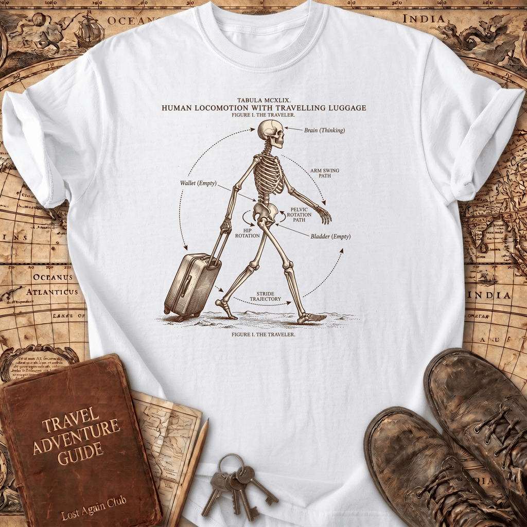 Traveling Skeleton T-Shirt
