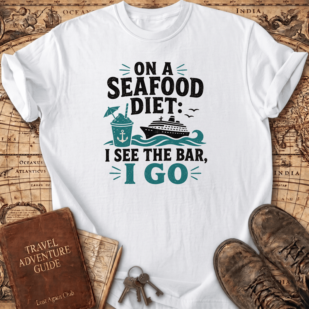 On A Seafood Diet I See The Bar - T-Shirt