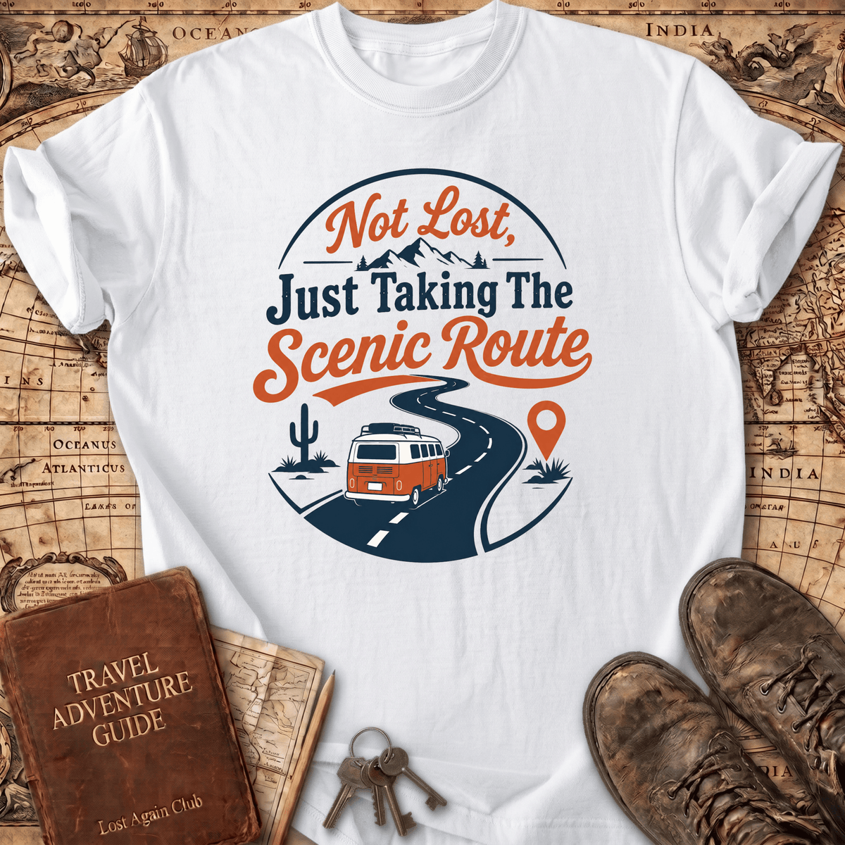 Not Lost Just Taking The Scenic Route - T-Shirt